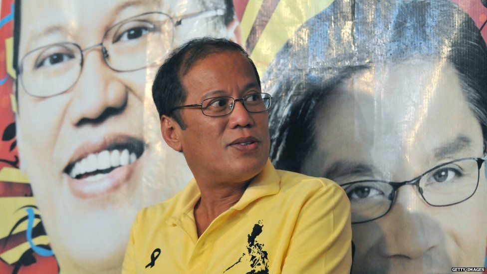 Philippines President Benigno Aquino pictured north of Manila on May 11, 2010