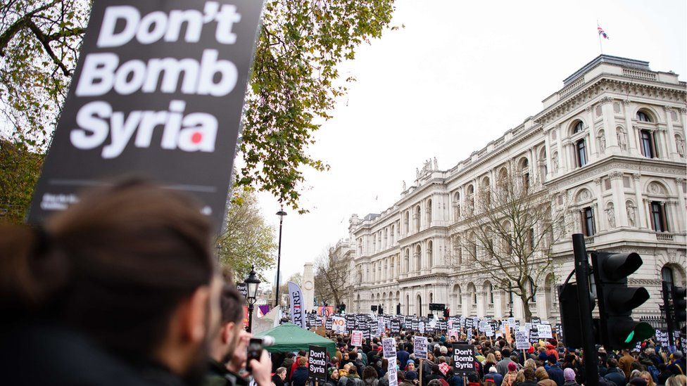 Syria protests in London