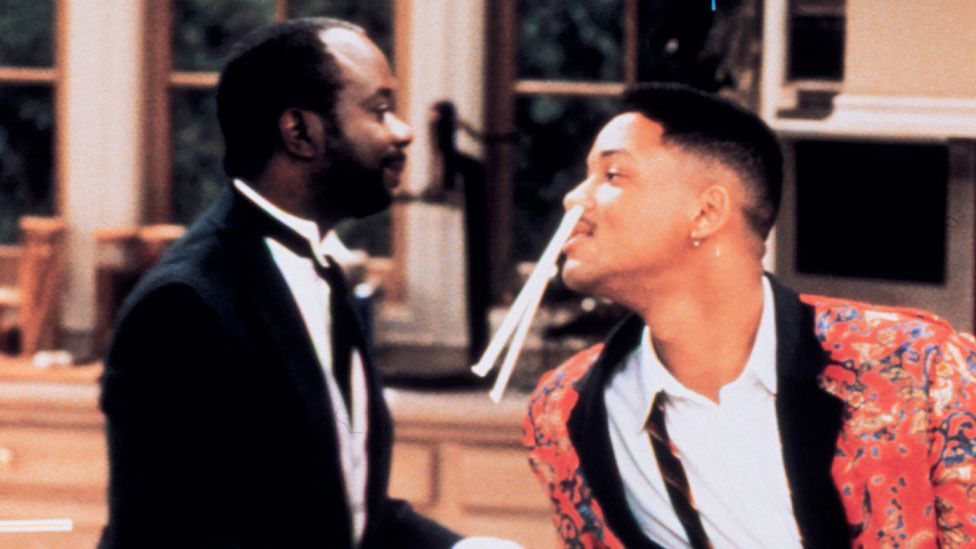 Joseph Marcell and Will Smith