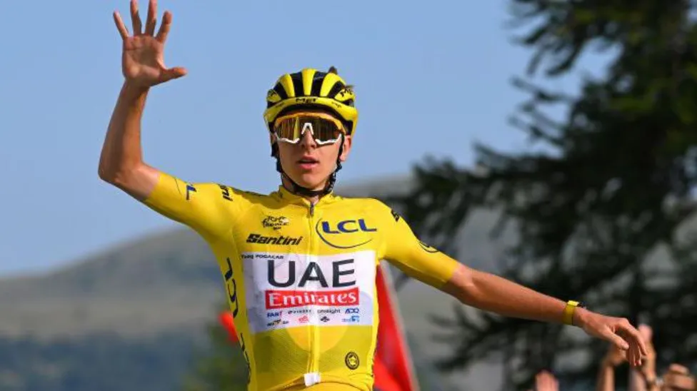 Pogacar Powers to Fifth Stage Win in Tour.