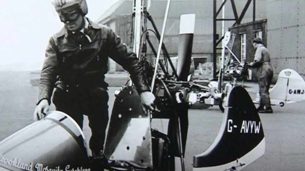 Ernie Brooks and the mosquito gyrocopter