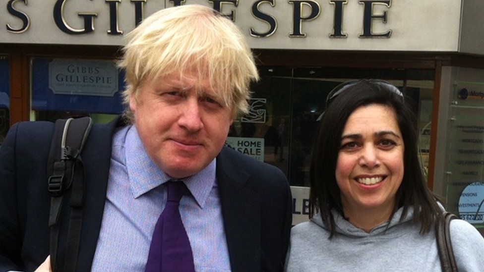 Lottie Jones with Boris Johnson in 2015
