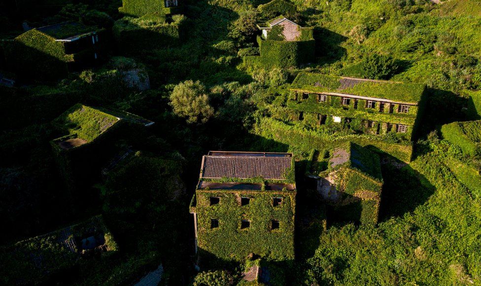 Abandoned Ghost Village In China Becomes Overgrown Bbc News