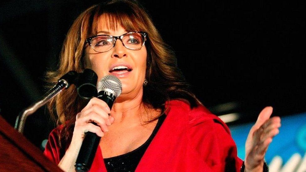 File picture of former vice-presidential candidate Sarah Palin