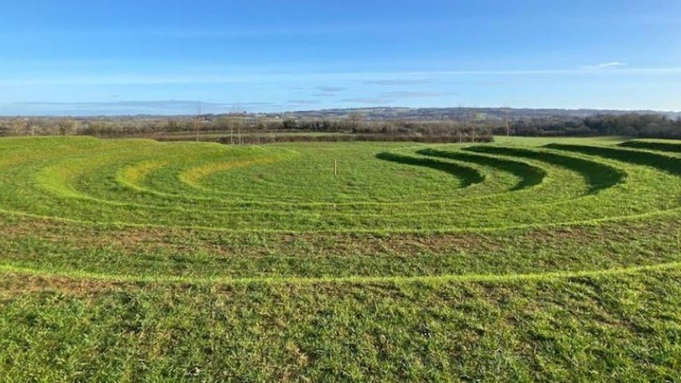 A sunken amphitheatre on Berrybank Park