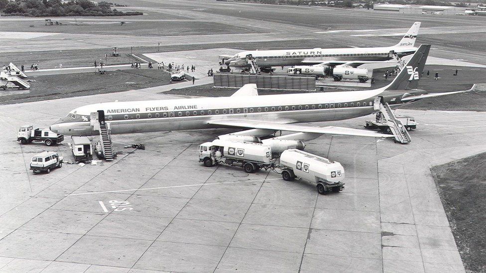 Stansted Airport marks 80 years since opening as US airbase - BBC News