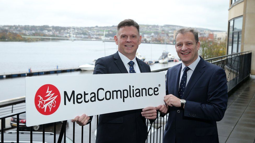 Robert O'Brien, MetaCompliance, and Jeremy Fitch from InvestNI