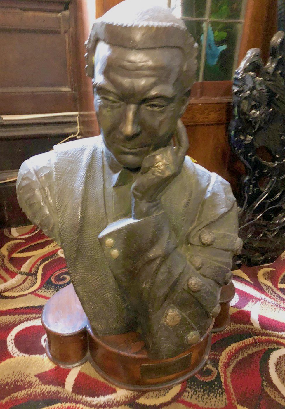 A bust of RR Brydone gifted by the Cape Town authorities
