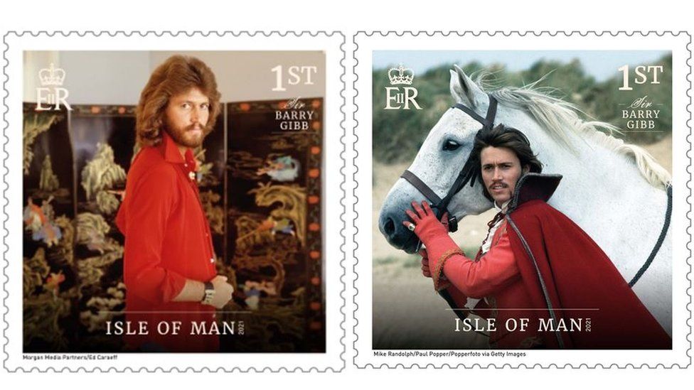 Barry Gibb stamps