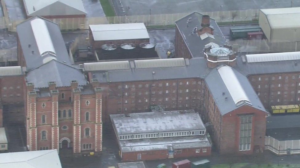 Liverpool jail aerial shot