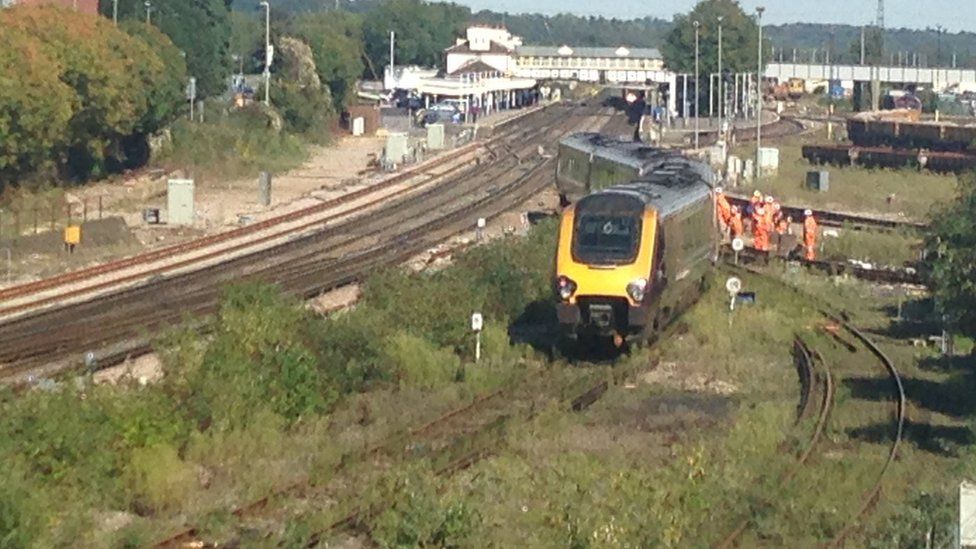 Eastleigh Train Derailment Services Return To Normal Bbc News