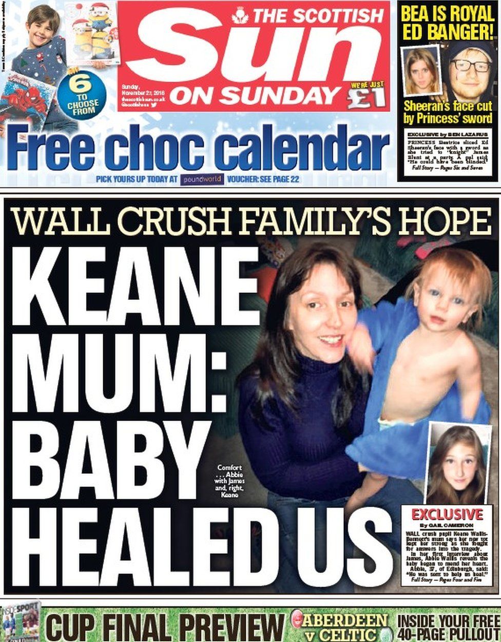 Scotland's papers Death of Castro and 'deserted by unions' BBC News