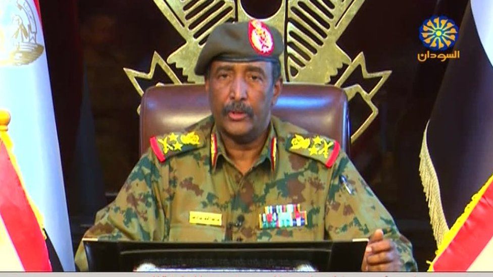 Sudan military council leader Lt-Gen Abdel Fattah Abdelrahman Burhan pledged to restructure the country.