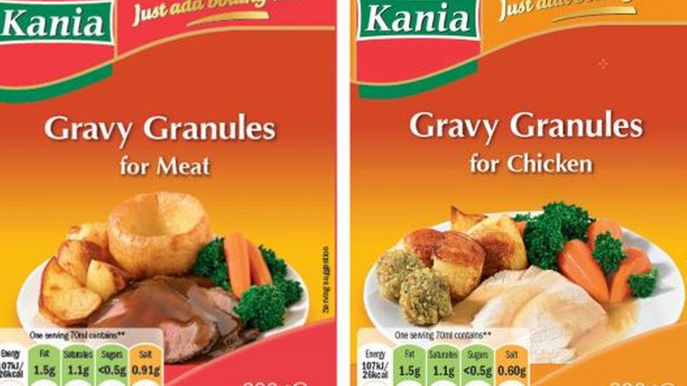 Gravy granules packets