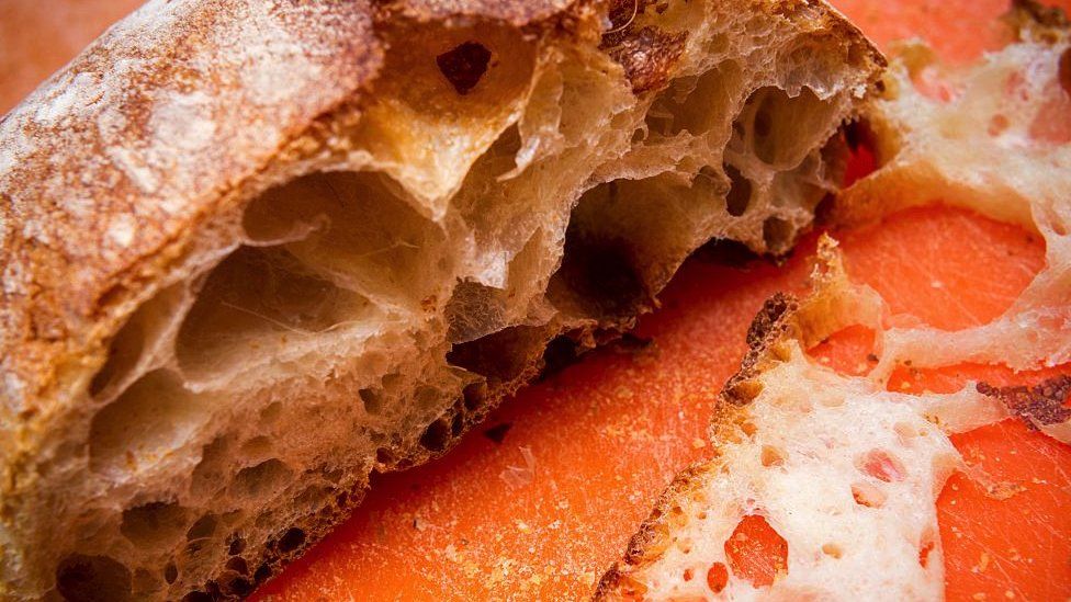 A picture of a slice of bread