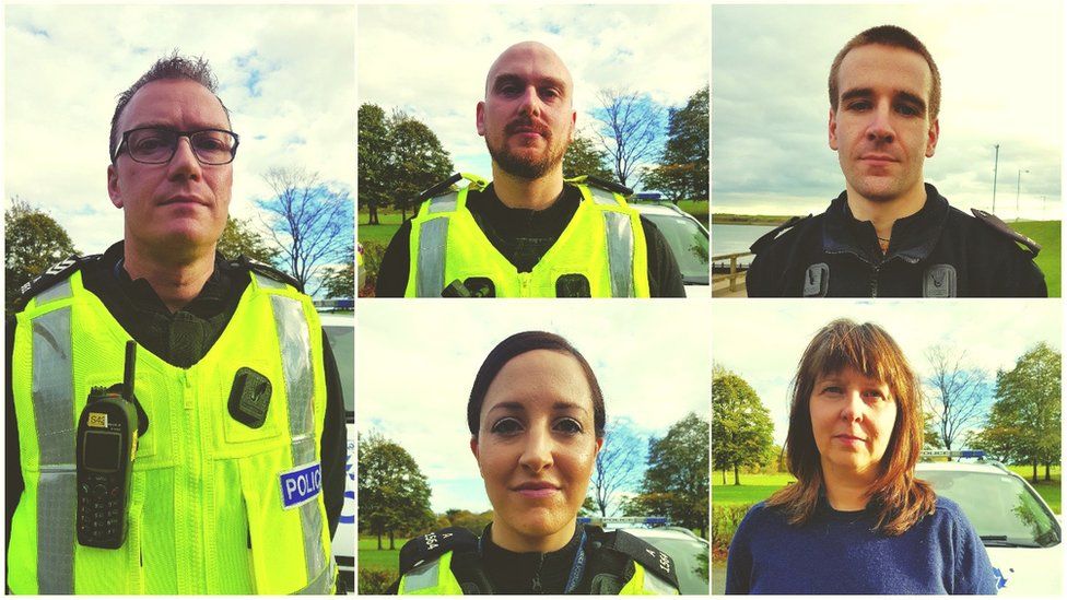 Sgt Andy Sawers, PC Kirsteen McArthur, PC Carolyn Wright, PC Calum McDougall, PC David Ritchie