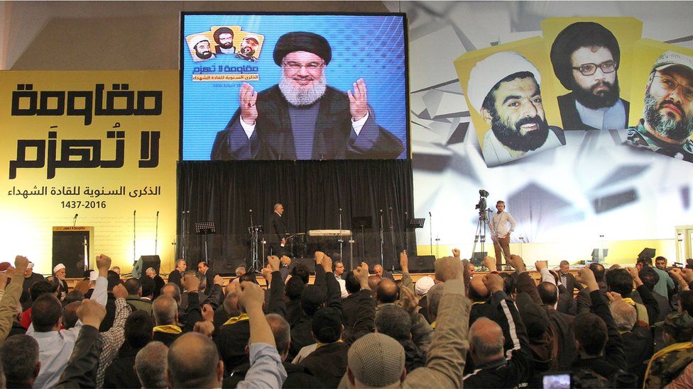Hezbollah rally in Beirut (Feb 2016)