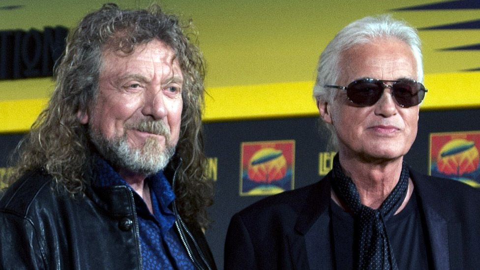 Led Zeppelin's Robert Plant and Jimmy Page