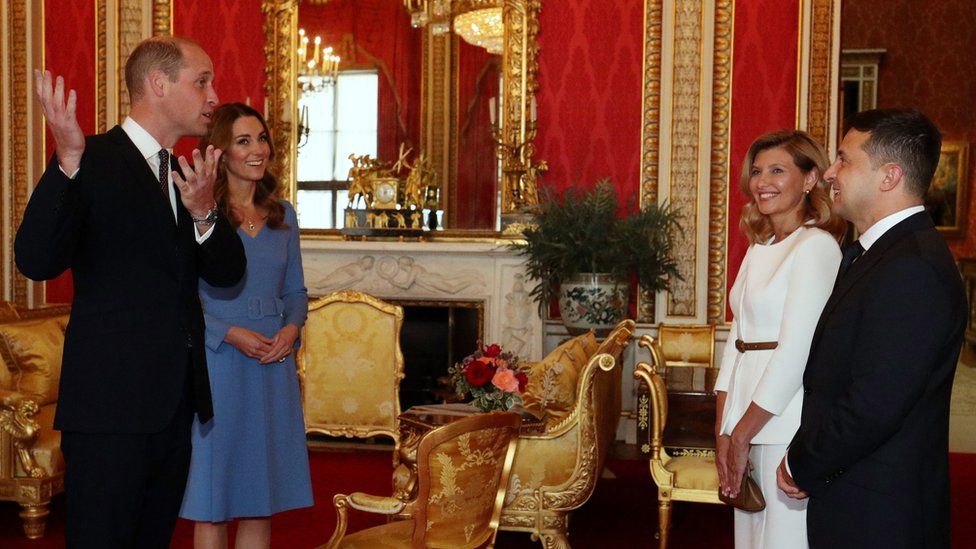 The Duke and Duchess of Cambridge meet Volodymyr Zelensky and his wife