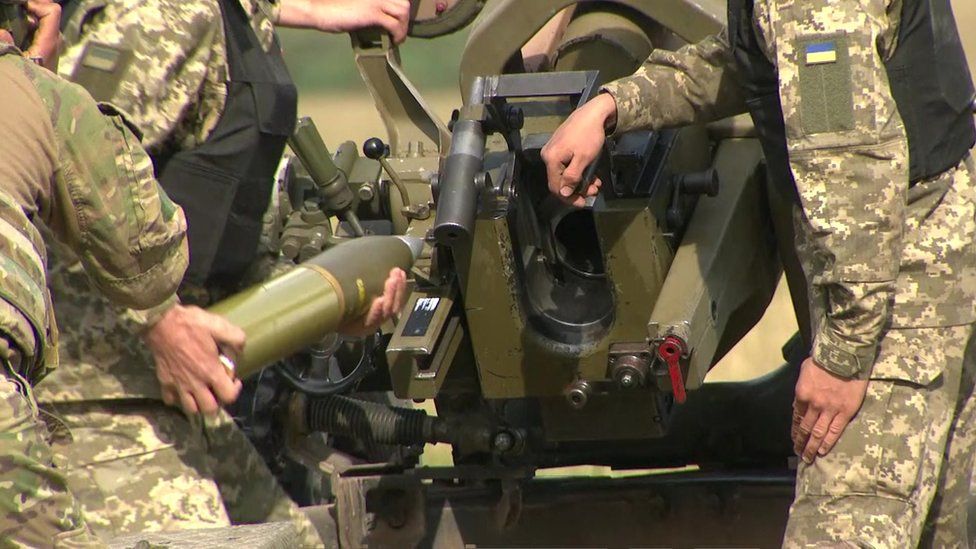 Ukrainian troops are trained on UK weapons