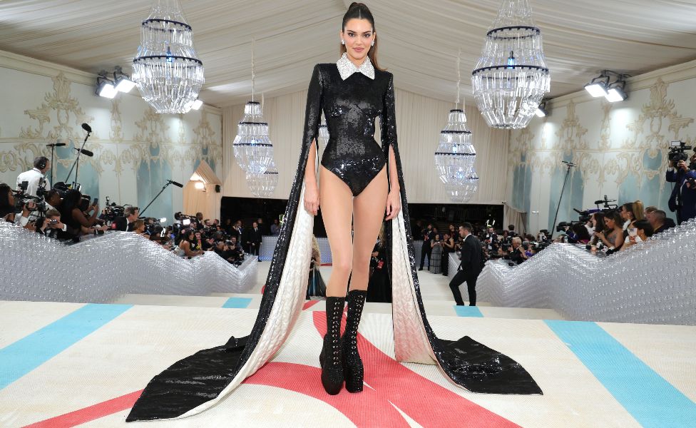 : Kendall Jenner attends The 2023 Met Gala Celebrating "Karl Lagerfeld: A Line Of Beauty" at The Metropolitan Museum of Art on May 01, 2023 in New York City.