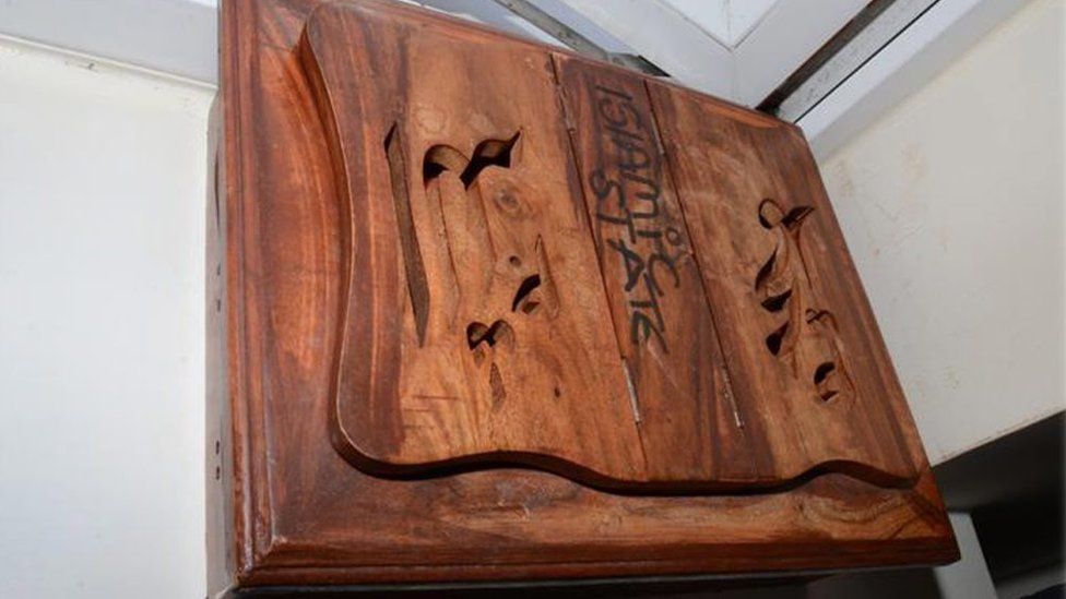 Police found a wooden box labelled "Islamic State" in the boy's bedroom
