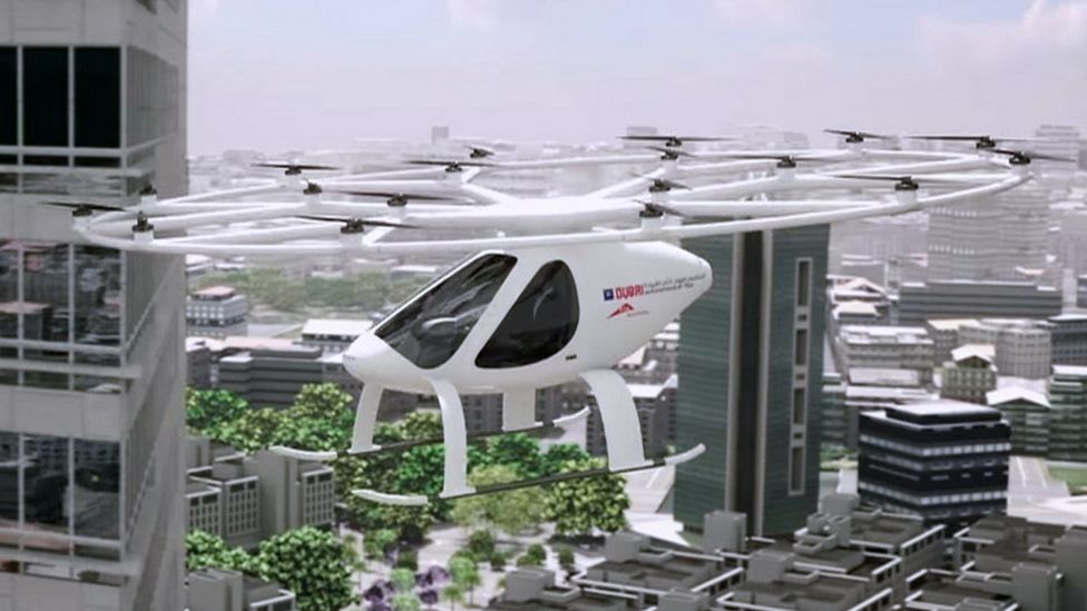 Dubai Tests Drone Taxi Service Bbc News 3846