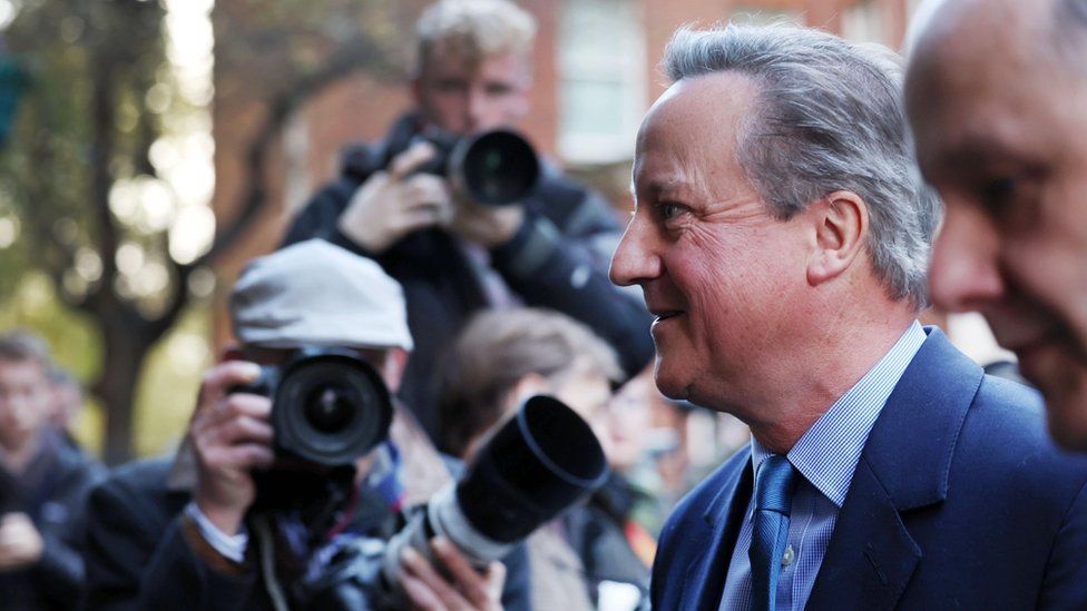 David Cameron at Downing Street