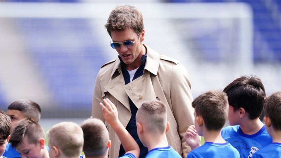 Tom Brady Greeted by Fans During First Appearance at UK Soccer Club He Now  Co-Owns