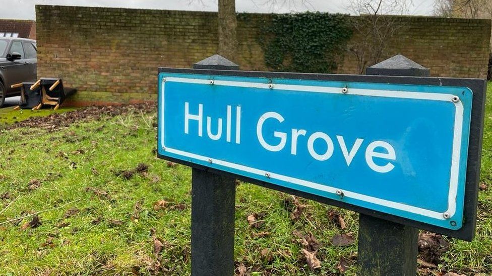 Hull Grove street sign