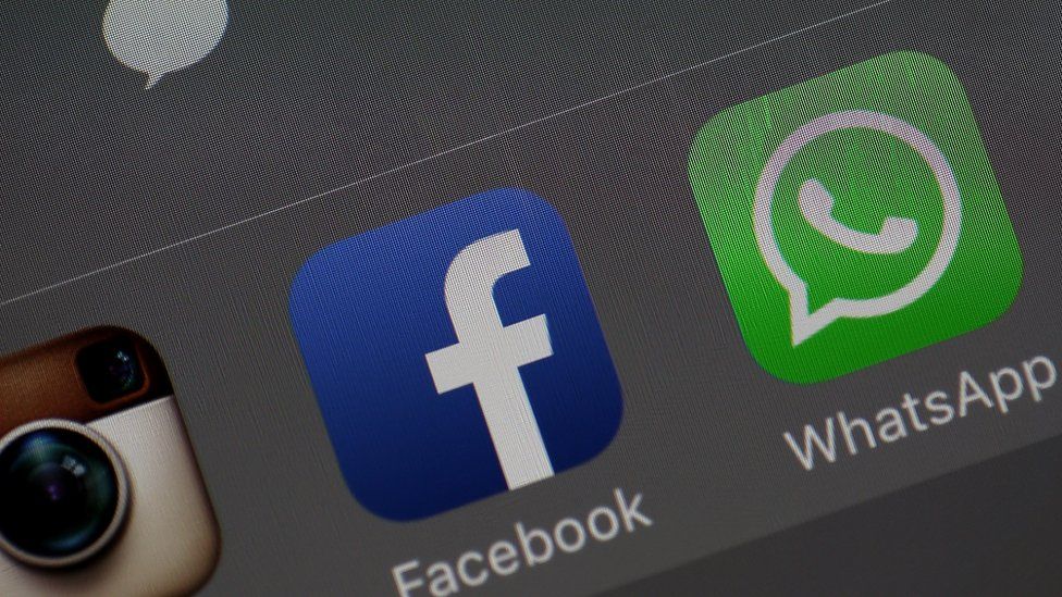 Facebook and WhatsApp apps