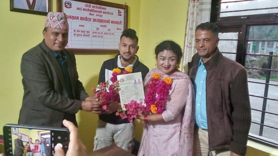 Surendra Pandey and Maya Gurung