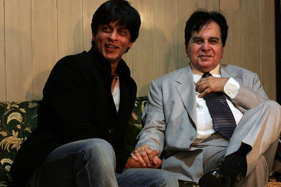 Shahrukh Khan and Dilip Kumar