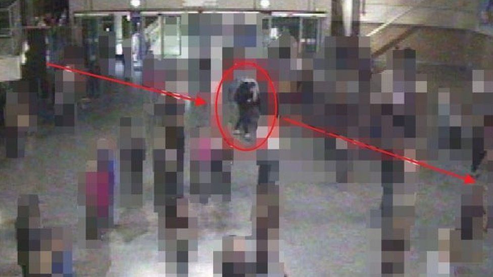 CCTV footage of Salman Abedi at Manchester Arena