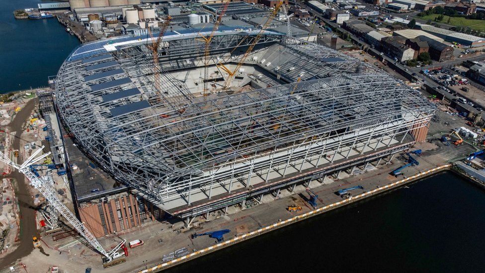 Everton's new stadium at Bramley-Moore Dock