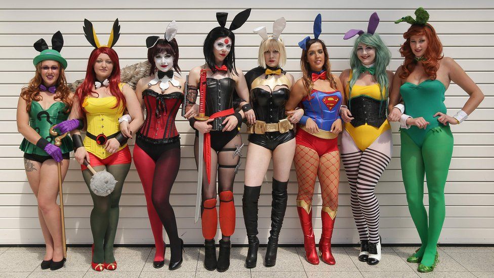 DC Cosplay Bunnies at Comic Con
