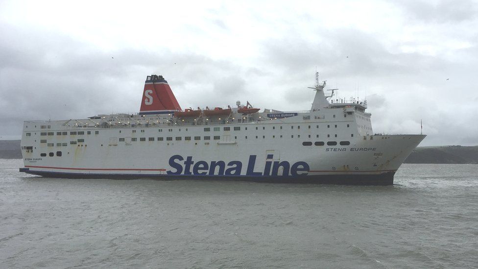 A Stena Line ferry in Fishguard