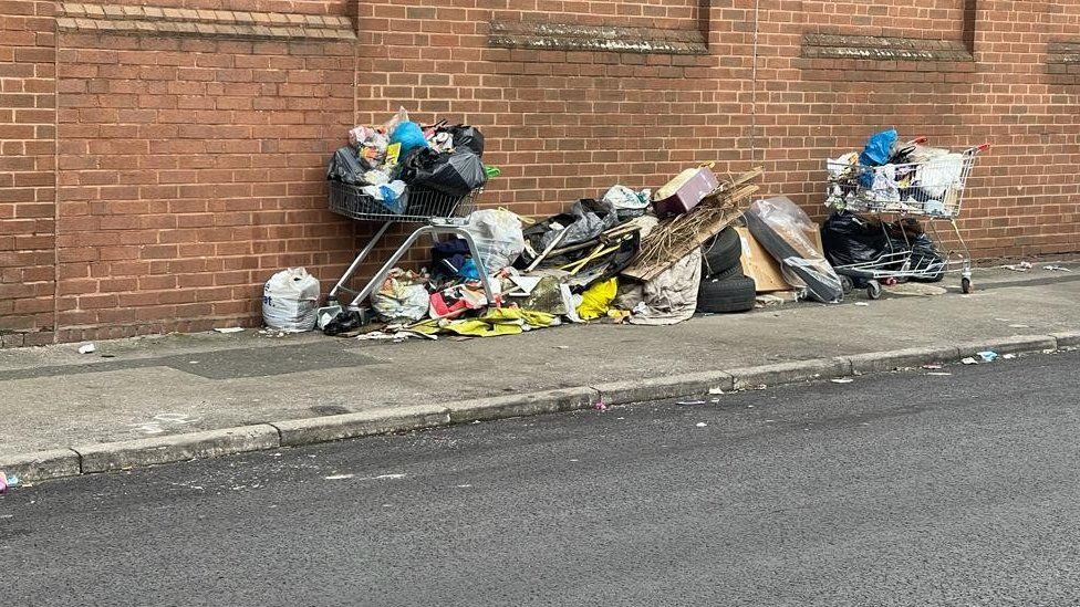 Anger over twoyear delay to remove street rubbish in Birmingham BBC News