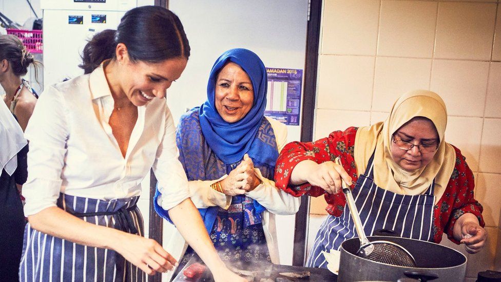 The Duchess of Sussex at the Hubb Community Kitchen