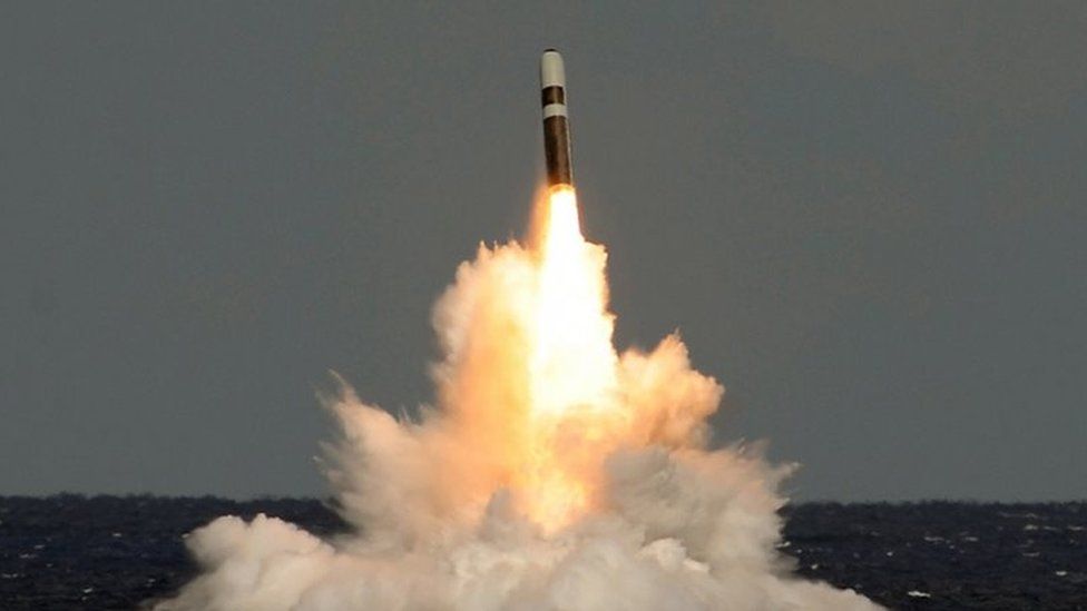 Missile firing from HMS Vigilant