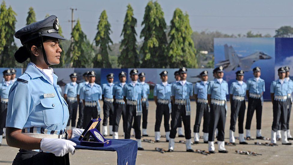 A female member of India's Air Force