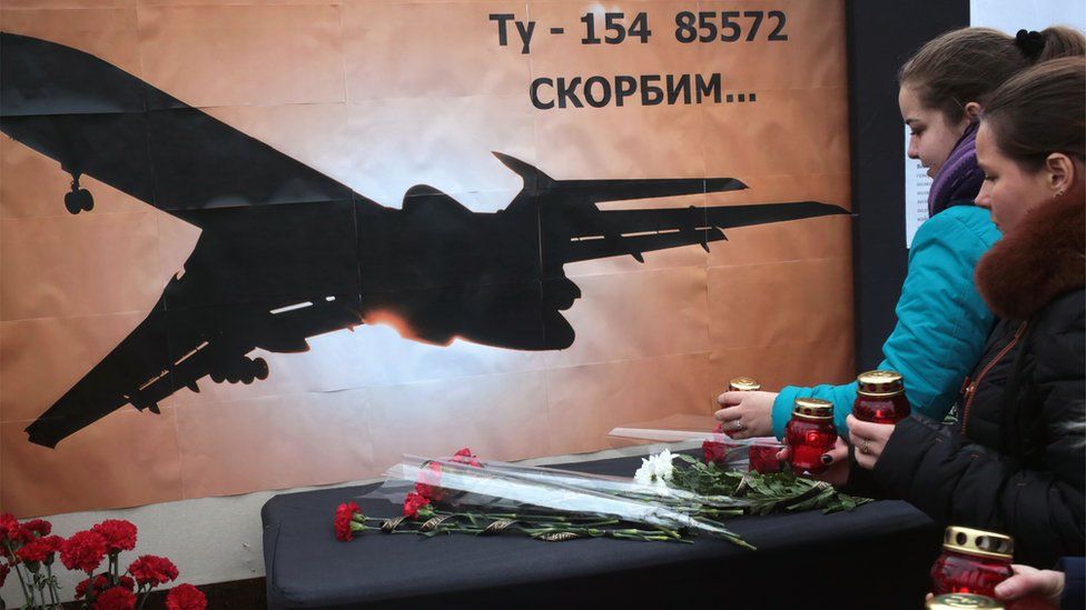 Memorial for Tu-154 crash victims in Simferopol, Crimea, 26 Dec 16