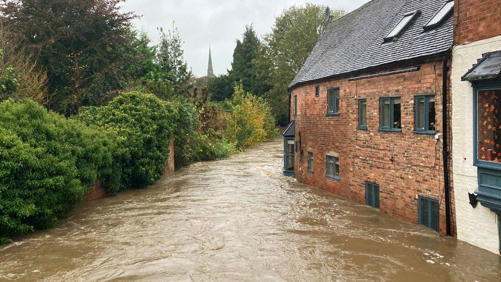 Flooding in Ashbourne, Derbyshire