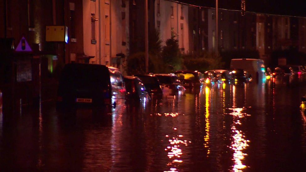 Flooding in Galgate