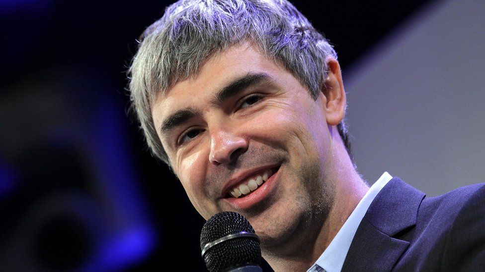 Google co-founder and CEO Larry Page speaks during a news conference on 21 May 2012