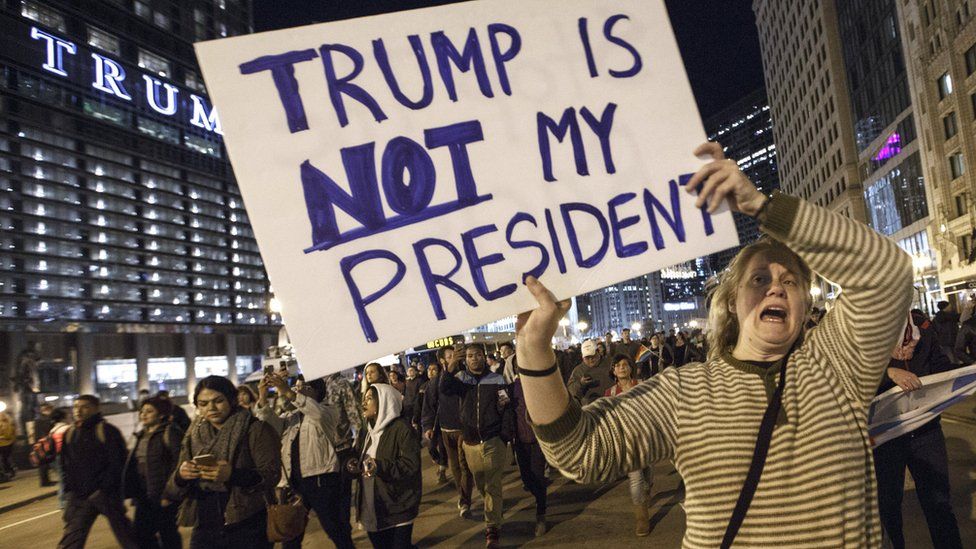 Trump protesters