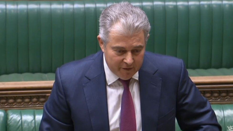 Brandon Lewis appearing in the House of Commons on Wednesday 3 March