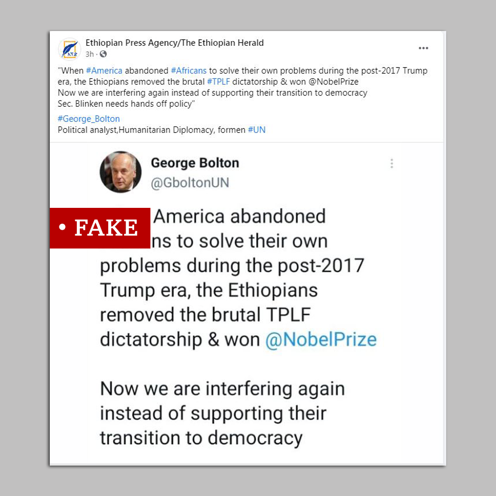 Screengrab of post quoting George Bolton