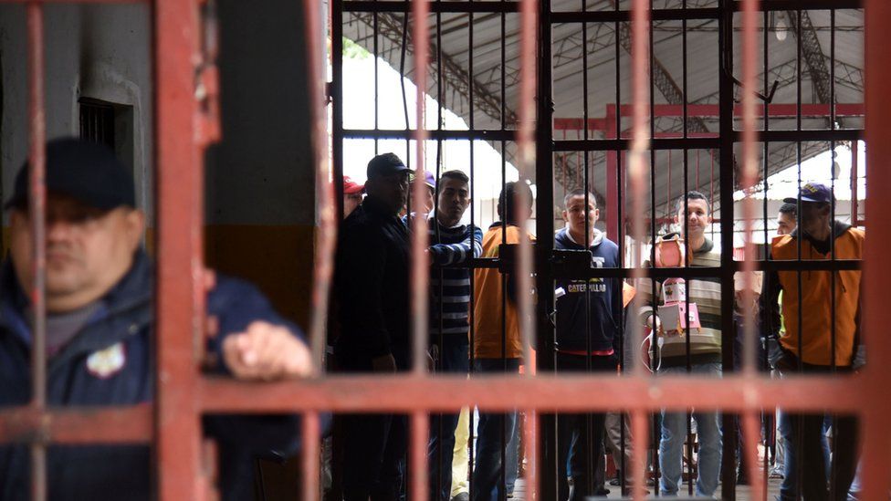 View of Tacumbu prison -where Brazilian drug trafficker Jarvis Chimenes Pavao was paying his sentence- in Asuncion on July 28, 2016