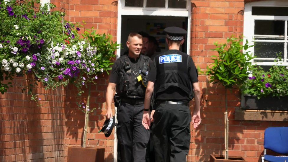 Police at Blundell's School